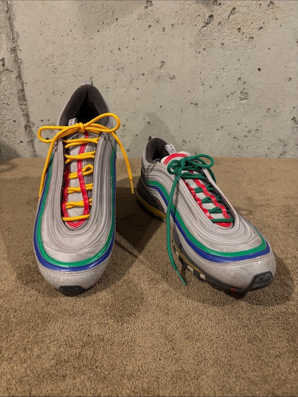 Nike Air Max 97 "Nintendo 64" Multi-Color Sneakers - Size 11.5